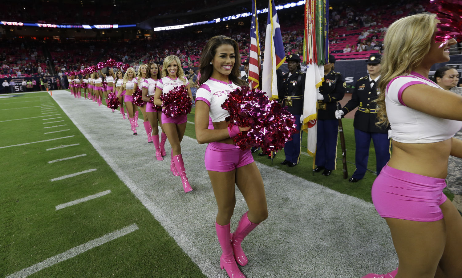 Houston Texans Cheerleaders NFL Cancer Awareness Breast Cancer Awareness